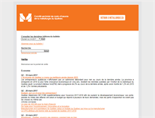 Tablet Screenshot of metallurgie.veille.qc.ca